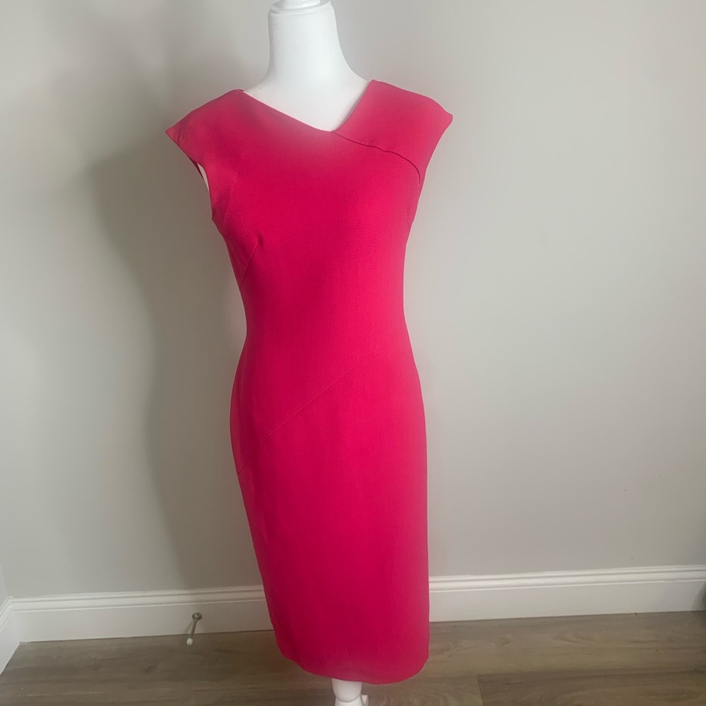 Stunning hot pink work dress
